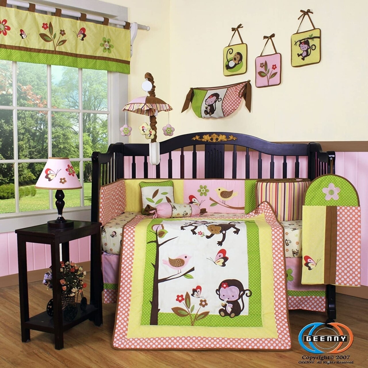 Crib bedding set with mobile sales